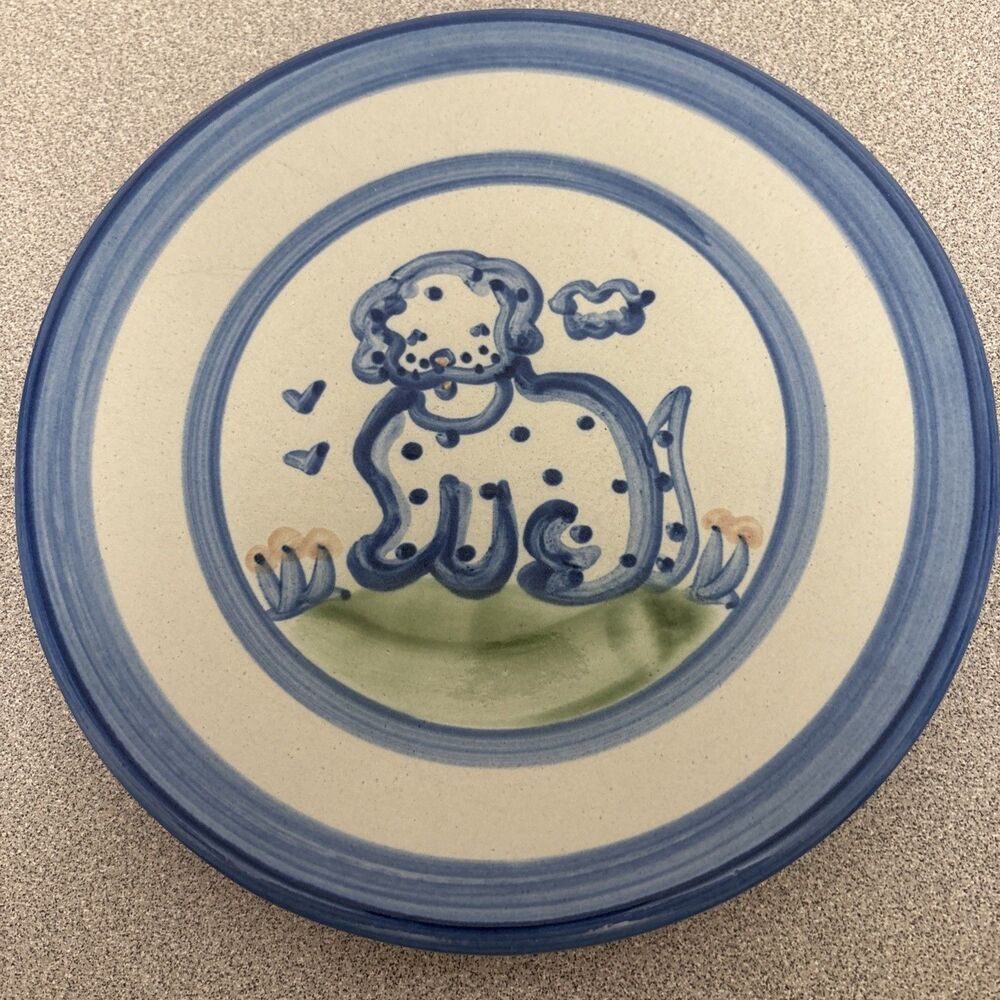 MA Hadley Country Pattern 7-5/8" Salad Plate, the Family Dog